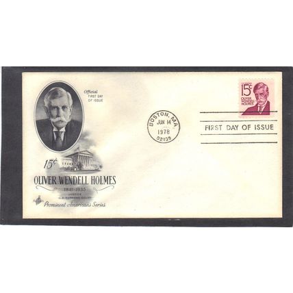 FDC Art Craft 1288B 15c Oliver W. Holmes BPS (Cachet-U/A) CV41358