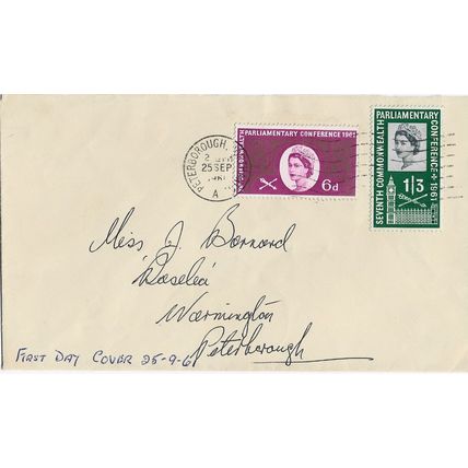 GB 1961 7th Parliamentary Conference FDC Peterborough pm