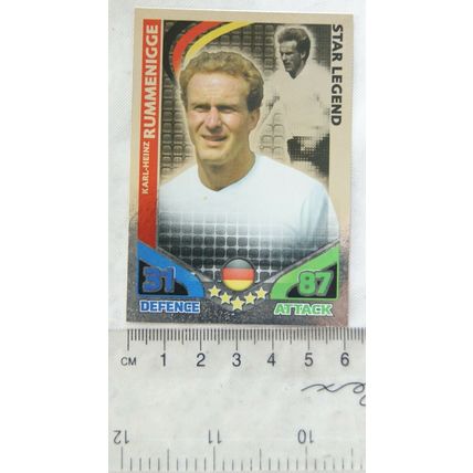 2010 Topps Match Attax World Cup Trading Card - Germany, Rummenigge, * Legend