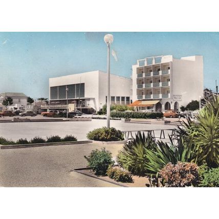 Canet Plage Casino Car Park Rare 1960s Postcard