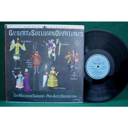Sir Malcolm Sargent/Pro Arte Orch.- Gilbert & Sullivan Overtures - S 35929 - EX