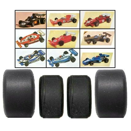 Scalextric VINTAGE TYRES Classic F1 Formula 1 BRM JPS UOP Ferrari Tyrrell Wolf