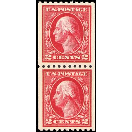 442, Mint VF/XF NH Coil Pair From Freshly Broken Roll ** Stuart Katz