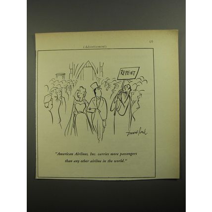 1956 American Airlines Ad - Repent