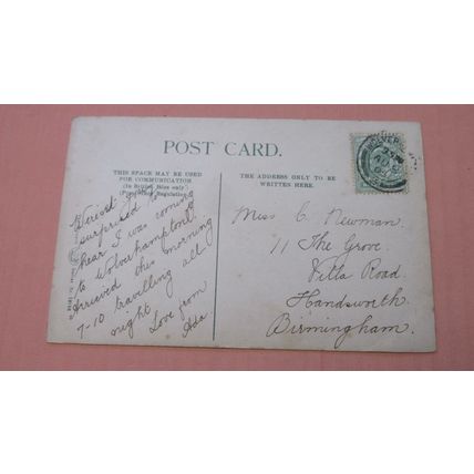 1905 fr Wrench postcard - Tettenhall Church, Wolverhampton - Staffordshire