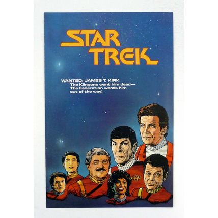 Star Trek Flyer Promo DC Comics Paramount Pictures Booklet Magazine 1989