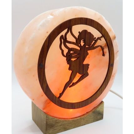 Dancing Fairy Himalayan Salt Lamp USB 13.5 CM Gift Christmas Home Decor Natural