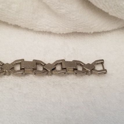 Silver Tone Black Bracelet