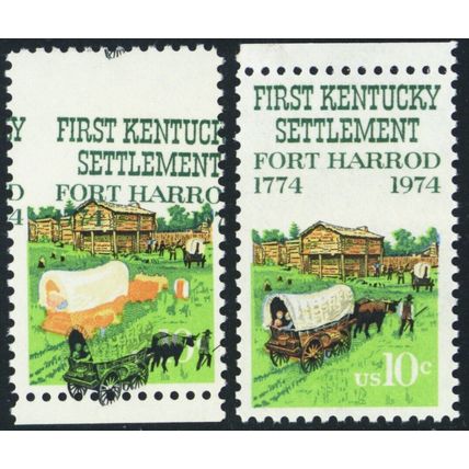 Scott 1542, MNH 10¢ Huge Color Shift Error With Normal - Stuart Katz