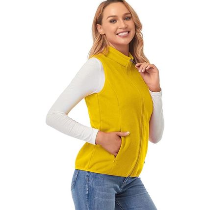 Fuinloth Women's Fleece Gilet, Polar Soft Sleeveless Sizes: S & M