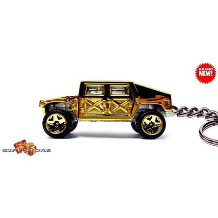 RARE LUXURY KEY CHAIN GOLD CIVILIAN HUMMER H1 CUSTOM Ltd EDITION GREAT GIFT