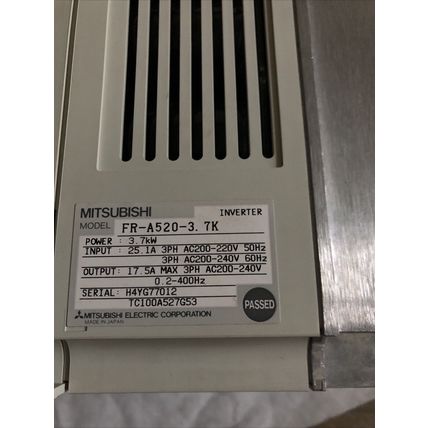 New Mitsubishi Fr-a520-3.7k,Freqrol A500, Mitsubishi Fr-a520-3.7k-Na,DI