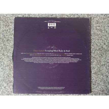 Dina Carroll – Escaping / Mind Body & Soul (DCX1) 1996 (12" Single)