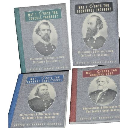 4 May I Quote You? Civil War books Stonewall Jackson Lee Longstreet F0RREST(PB)