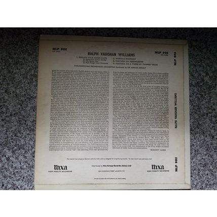 Ralph Vaughan Williams - English Folk Songs Suite (NLP905) 1958 (LP)
