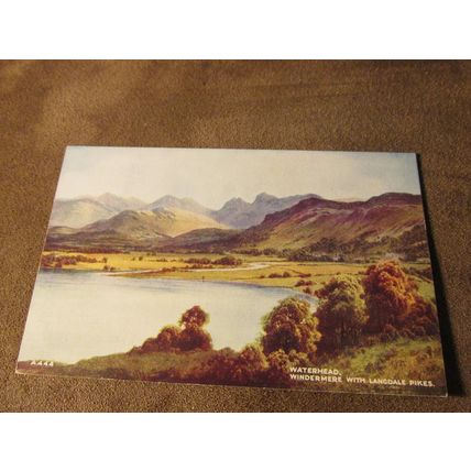 1940s Postcard - Waterhead , Lake District Cumbria - Artist E.H Thompson A444