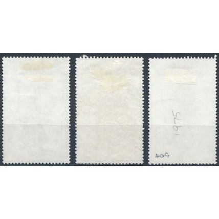 Christmas: 3 Values - Jamaica 1975 - F H - SG 406/7 & 409