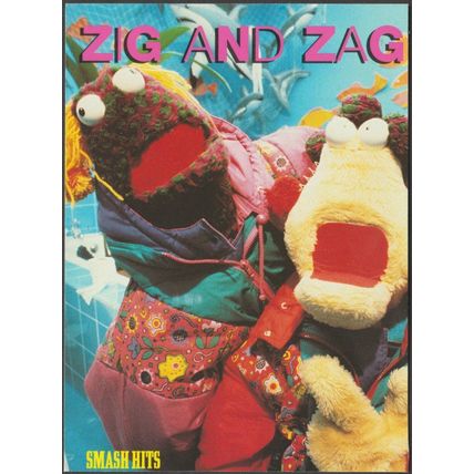Zig and Zag, 1993 - Smash Hits Postcard