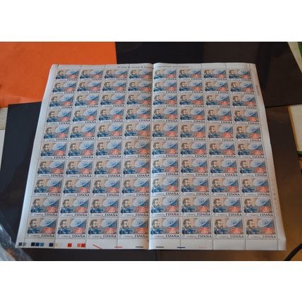 Spain stamps. 1976 Telephone Centenary MNH full sheet of 80. CV £88. (AL757)