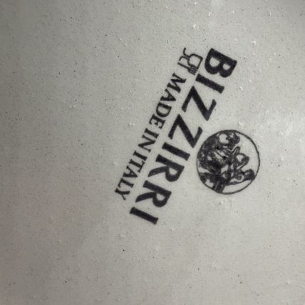 Large Bizzirri Italy Ceramic divided Serving Platter Hand Painted Pottery 16”x2