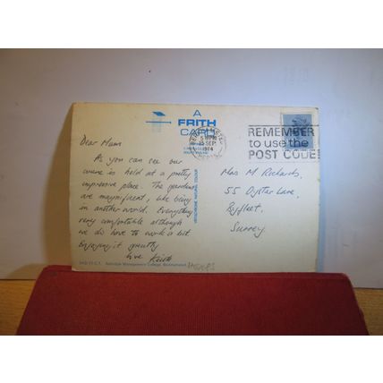 ASHRIDGE MANAGEMENT COLLEGE, BERKHAMSTED, HERTFORDSHIRE used postcard 1974 pm =