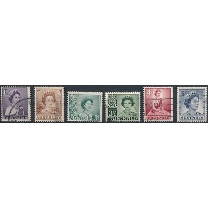 QEII Definitive - Australia 1959 - FH - SG 308/14 (F)