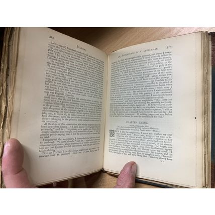 1887 LORD LYTTON "PELHAM" FICTION ANTIQUE FINE BINDING HARDBACK BOOK (P4)
