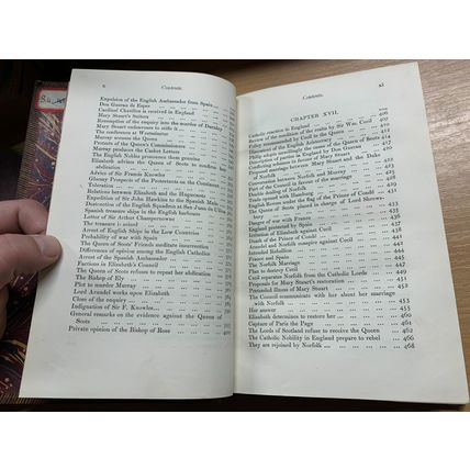 RARE* 1870 "HISTORY OF ENGLAND" FROUDE VOLUME 9 ANTIQUE BOOK (P6)