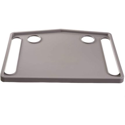 DMI Walker Tray with Cup Holders, Walker Tray for Folding Walkers, Gray