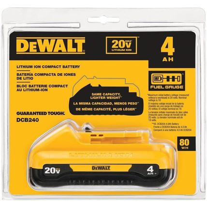 DEWALT 20V MAX 4 Ah Lithium Ion Battery (DCB240)