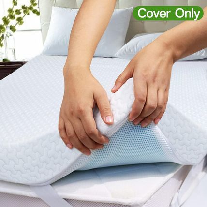 Mattress Topper Cover Queen Size (Only Cover) 3 Inch Mattress Protector Cooling