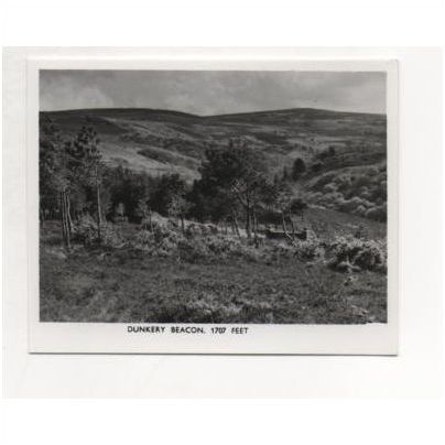 Dunkery Beacon, 1701 feet, Exmoor Somerset, UK. Small real photograph