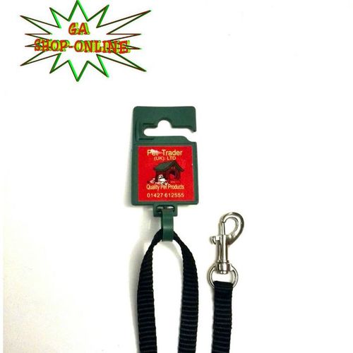 Small Nylon Dog Leads 10mm x 48" - (Black)