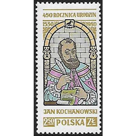 Mi 2712 (**): 450th Anniversary of the Birth of Jan Kochanowski (Poet)
