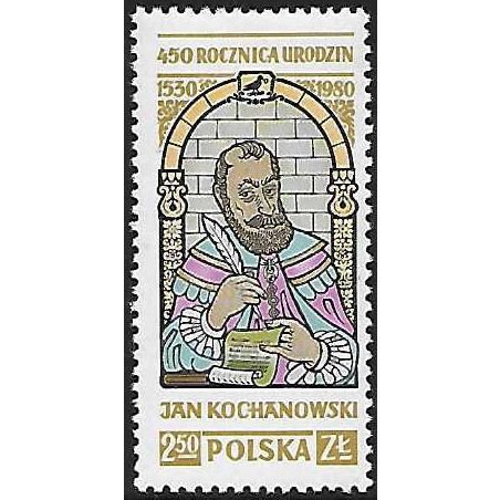 Mi 2712 (**): 450th Anniversary of the Birth of Jan Kochanowski (Poet)