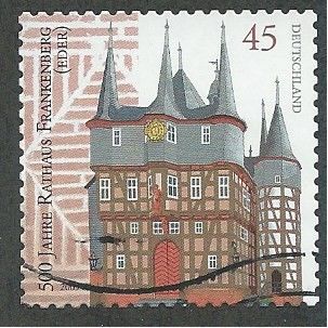 GER 2009 €0.45 (S/A) 'FRANKENBERG HALL' FINE USED (EBID48-613)
