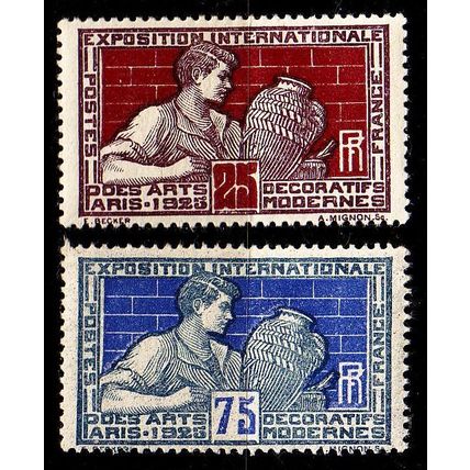 FRANKREICH FRANCE [1924] MiNr 0174-75 ( */mh )