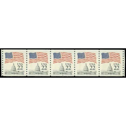 2115a 22c U.S. Flag Very Fine MNH PNC 8/5 P0574