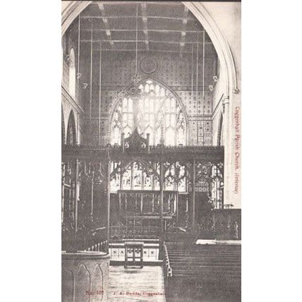 Coggeshall Parish Church Interior Essex Antique Old Postcard