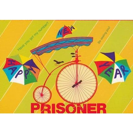 The Prisoner Riot Police Satire TV Show Postcard