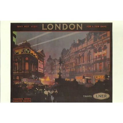 Advertising LNER London Postcard (Mayfair BB 707)