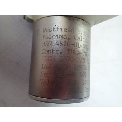 NEW WESTFIELD 4810-01-097-3870 HYDRAULIC SERVO CONTROL VALVE 3000 PSI ,610000,BT