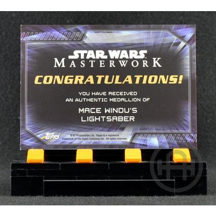 Topps Star Wars Masterwork 2015 – Medallion – Mace's Lightsaber 042/129