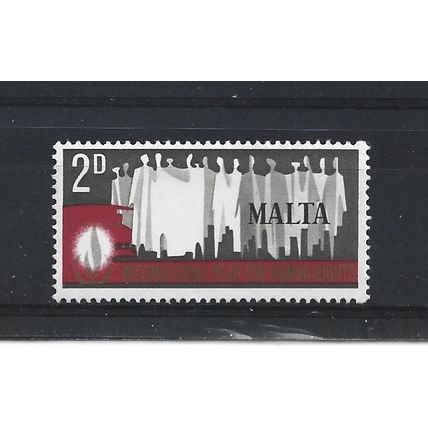 Malta.SG399 2d Human Rights Emblem and People.Mounted Mint.May25