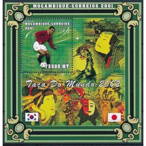 MOZAMBIQUE SHEET SOCCER FOOTBALL WORLD CUP 2002 #9