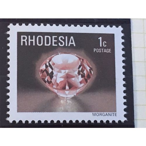 Rhodesia 1978 Gemstones 1c Morganite Unmounted Mint NM SG555 Sc393 postage stamp