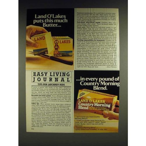 1985 Land O Lakes Country Morning Blend Ad - Land O'Lakes puts this much