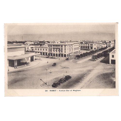 AVENUE DAR el MAGHZEN , RABAT, MOROCCO unused vintage postcard,