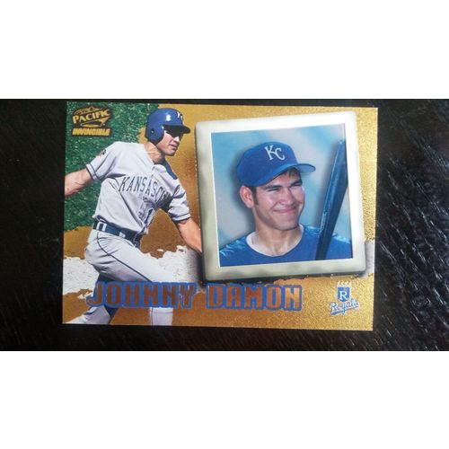 1998 Pacific Invincible Card # 036 Johnny Damon Ex (5) Kansas City Royals