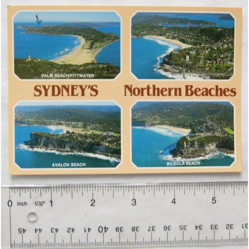 1987 postcard Sydney's Northern Beaches